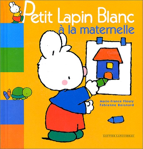 petit lapin blanc à la maternelle