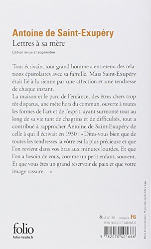 lettres à sa mère