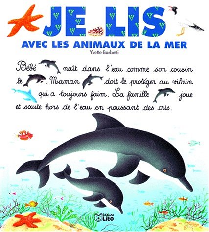 je lis avec les animaux de la mer