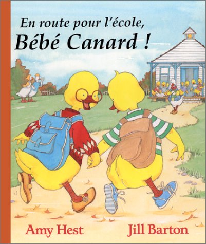 en route pour l'école, bébé canard !