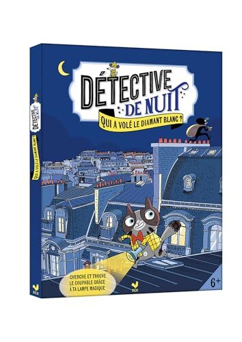 détective de nuit - qui a volé le diamant blanc ? - avec lampe magique