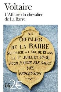 l' affaire du chevalier de la barre  