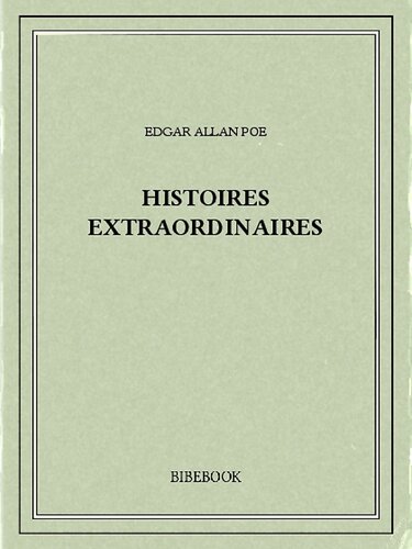 histoires extraordinaires