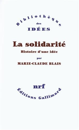 la solidarité : histoire d'une idée  