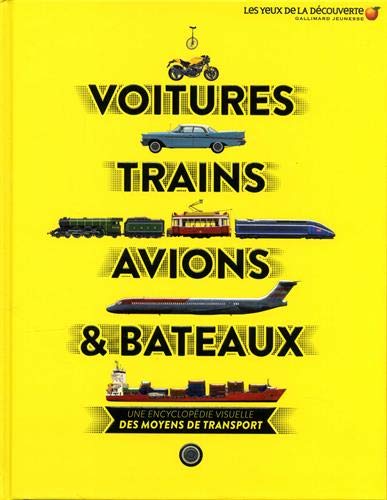 voitures, trains, avions et bateaux