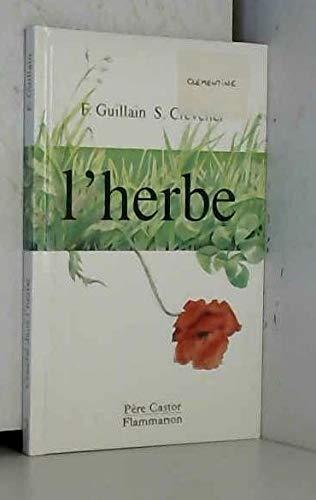 couché dans l'herbe