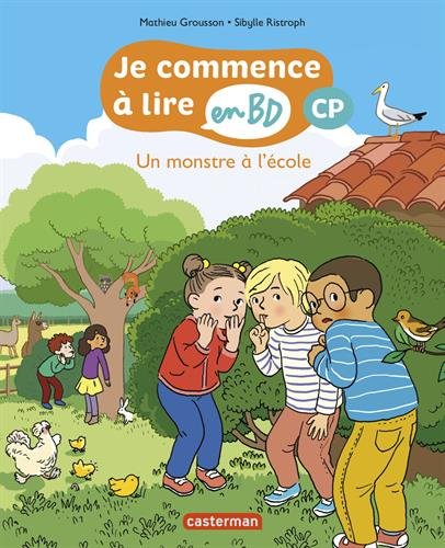 je commence à lire en bd : un monstre à l'école
