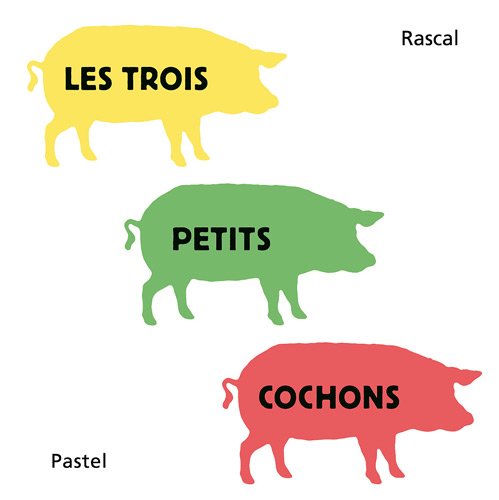 les trois petits cochons  