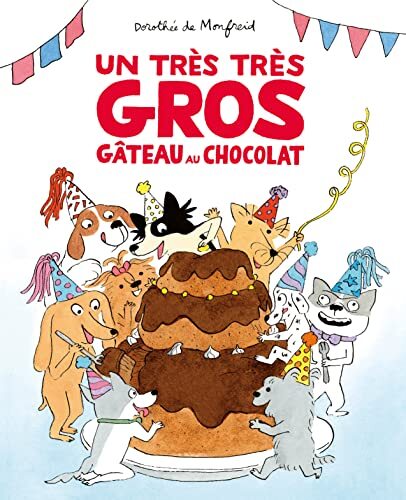 un très très gros gâteau au chocolat  