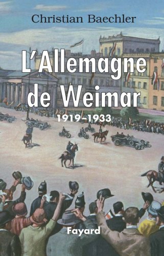 l' allemagne de weimar  