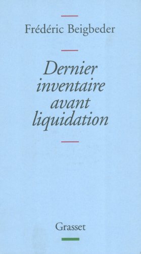 dernier inventaire avant liquidation