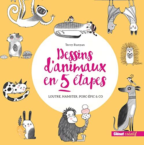 dessins d'animaux en 5 étapes