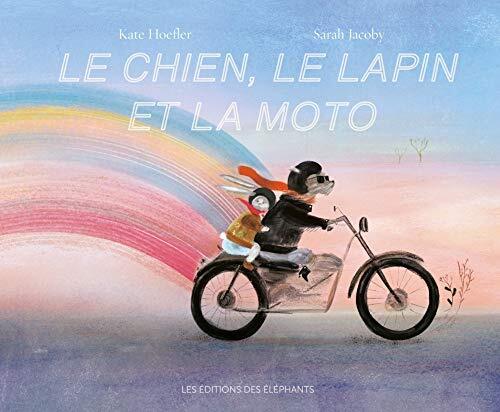 le chien, le lapin et la moto  