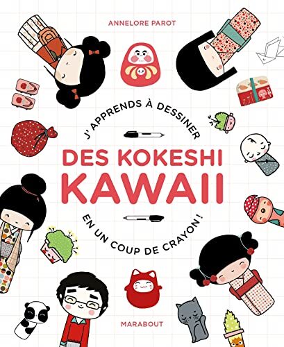 je dessine des kokeshi kawaii