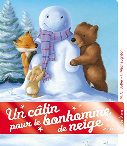 un câlin pour le bonhomme de neige  