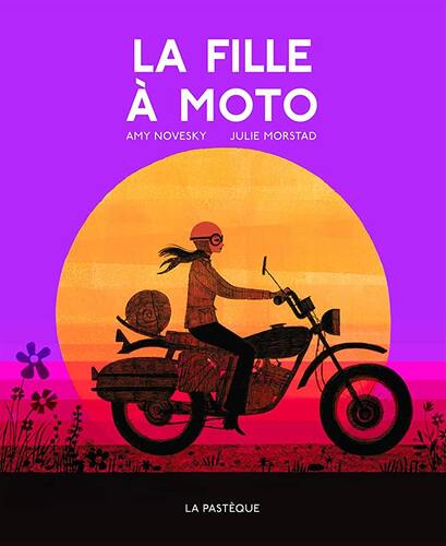 la fille à moto  