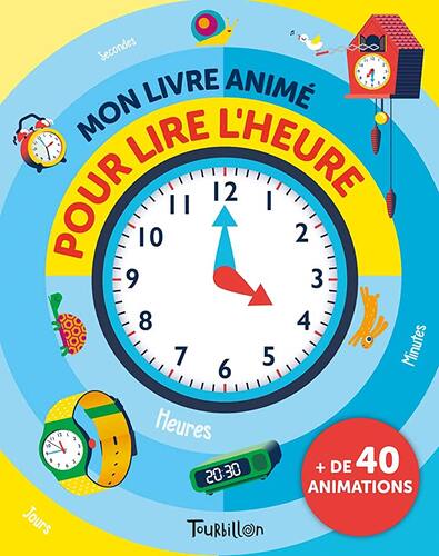 mon livre animé pour lire l'heure