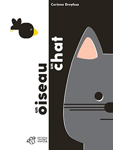 un oiseau, un chat  