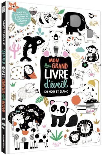 mon très grand livre d'éveil en noir et blanc