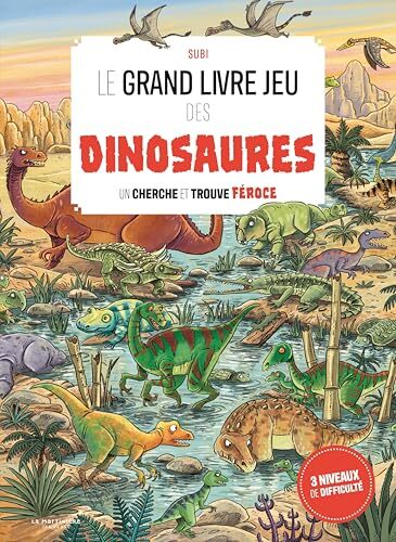 le grand livre jeu des dinosaures  